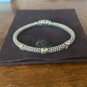 LAGOS Signature Caviar Three Station X Bracelet